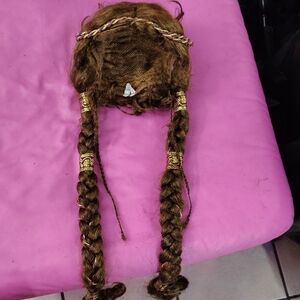 Elegant Brown Braided Hairpiece